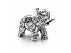 Серебряная статуэтка «Слон с поднятым хоботом»